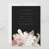 Aufgehängte Terracotta Coral Wüste Bohemisch Pampa Save The Date (Vorderseite)