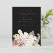 Aufgehängte Terracotta Coral Wüste Bohemisch Pampa Save The Date (Stehend Vorderseite)