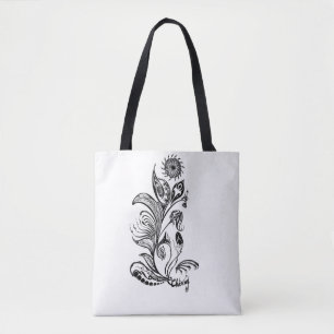 "Aufgehende Sonne, aufsteigende Freude Mandala-Tas Tasche