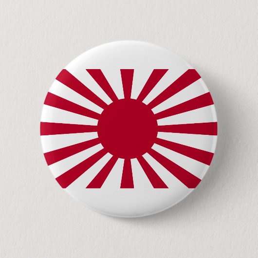 Aufgehende Sonne-Kriegs-Flagge der Button (Vorderseite)