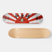 Aufgehende Sonne-Skateboard Skateboard (Horizontal)