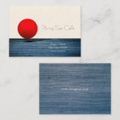 Aufgehende Sonne Visitenkarte (Vorne/Hinten)