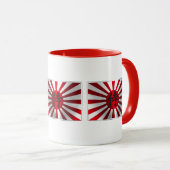 Aufgehende Sonnenflagge Tasse (VorderseiteRechts)