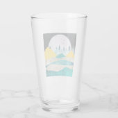 Aufgehende Supermond-Landschaft Glas (Rückseite)