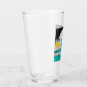 Aufgehende Supermond-Landschaft Glas (Rechts)