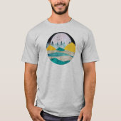 Aufgehende Supermond-Landschaft T-Shirt (Vorderseite)