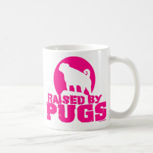 AUFGEHOBEN DURCH MÖPSEN PINK MOPS TASSE