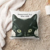 aufgehoben für die schwarze Katze des Kissen (Decke)