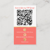 Aufgehoben für Rania Visitenkarte (Rückseite)