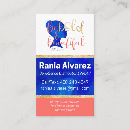 Aufgehoben für Rania Visitenkarte (Vorderseite)