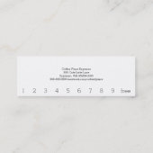 Aufgehobene Treuekarte (Rückseite)