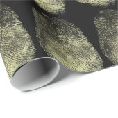 Aufgehobener Schleifen-Fingerabdruck Geschenkpapier (Rolleneckpunkt)