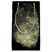 Aufgehobener Schleifen-Fingerabdruck Kleine Geschenktüte (Vorderseite)