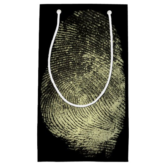 Aufgehobener Schleifen-Fingerabdruck Kleine Geschenktüte (Vorderseite)