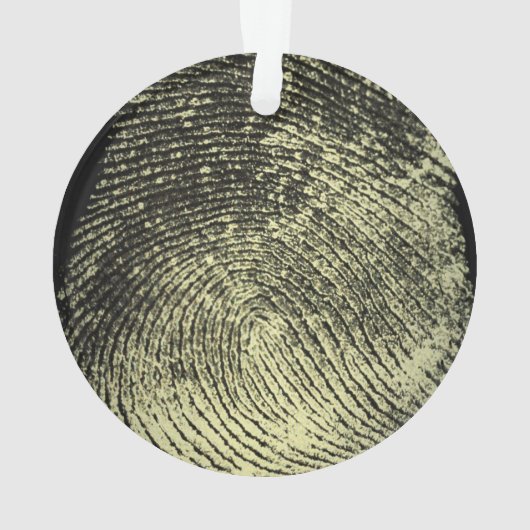 Aufgehobener Schleifen-Fingerabdruck Ornament (Rückseite)