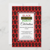 AUFGENOMMENE BLACK GESCHICHTE MONAT | BHM Celebrat Einladung (Vorderseite)