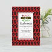 AUFGENOMMENE BLACK GESCHICHTE MONAT | BHM Celebrat Einladung (Stehend Vorderseite)