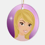Aufgeputzte Diva - SRF Keramikornament (Links)