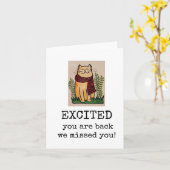 Aufgeregt, dass Sie wieder da sind, willkommen, Ni Karte (Gelbe Blume)