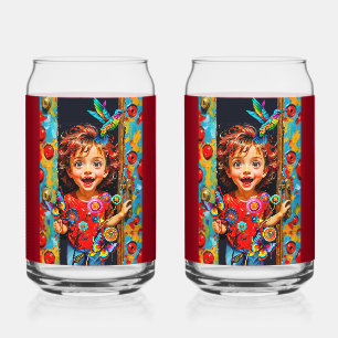 aufgeregt, einen neuen Tag für neue Wunder zu begr Dosenglas