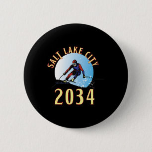 Aufgeregt für 20&# für Salt Lake City Utah Button