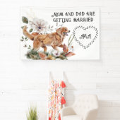Aufgeregt Labrador Retriever Folge Me Wedding Sign Banner (InSitu)