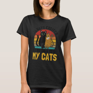 Aufgeregt, mit meinen Katzen zu sprechen, Katzen, T-Shirt