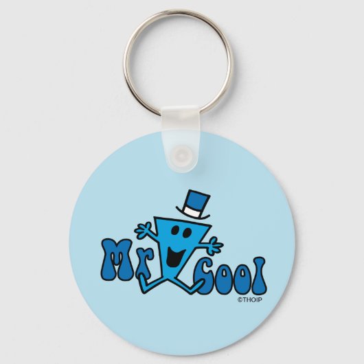Aufgeregt Mr. Cool Jumping for Joy Schlüsselanhänger (Rückseite)