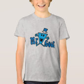 Aufgeregt Mr. Cool Jumping for Joy Tri-Blend Shirt (Vorderseite)