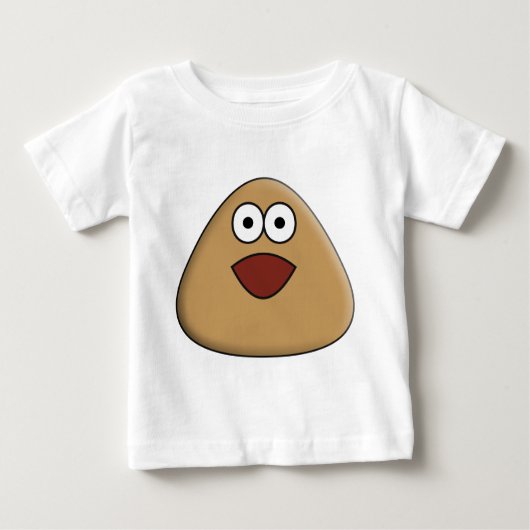 Aufgeregt Pou - Baby T - Shirt (Vorderseite)