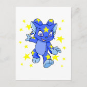 Aufgeregt Starry Acara mit Sternenstaub Postkarte (Vorderseite)