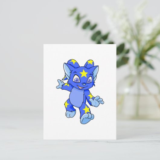 Aufgeregt Starry Acara Postkarte (Stehend Vorderseite)