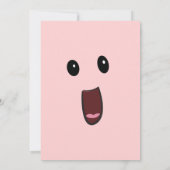 Aufgeregt zum Geburtstag Einladung (Rückseite)