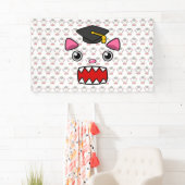 Aufgeregte Abschluss-Katze Banner (Insitu)