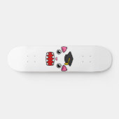 Aufgeregte Abschluss-Katze Skateboard (Horizontal)