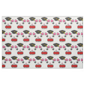 Aufgeregte Abschluss-Katze Stoff (Fat Quarter (45,7 x 55,9 cm))