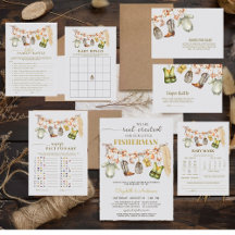 Aufgeregte Angelbücher für Babyduschkarte abziehen