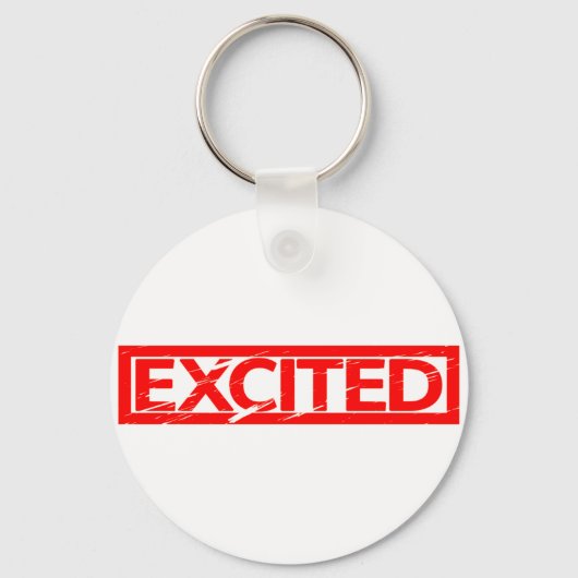 Aufgeregte Briefmarke Schlüsselanhänger (Vorderseite)