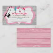 Aufgeregte, zum Angeln passende Windelkreuze Begleitkarte (Vorne/Hinten)