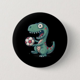 Aufgeregter Dinosaurier-Fußball für Juric und Foss Button