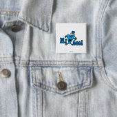 Aufgeregter Herr Cool springt vor Freude Button (Beispiel)
