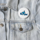 Aufgeregter Herr Cool springt vor Freude Button (Beispiel)