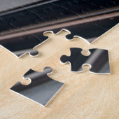 Aufgeregter Hund auf Rainy Car Ride Art Print Puzzle (Seite)