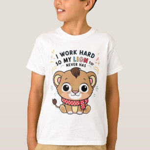Aufgeregter Löwe - Joyful Jumping Lion Cub T - Shi T-Shirt