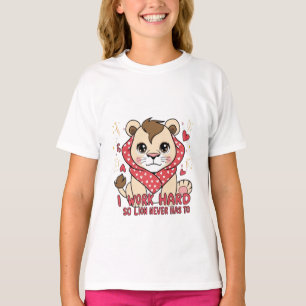 Aufgeregter Löwe - Joyful Jumping Lion Cub T - Shi T-Shirt