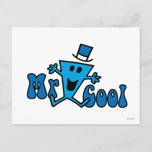 Aufgeregter Mr. Cool springt vor Freude Postkarte