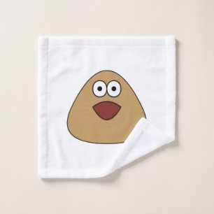 Aufgeregter Pou - Gesichtshandtuch Waschlappen