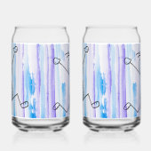 Aufgeregter Stick Man kann Glass Dosenglas (Links)