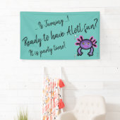 Aufgeregtes axolotl Party Zeitbanner Banner (Insitu)
