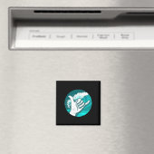 Aufgeregtes Handsurfen Magnet (In Situ (Geschirrspüler))